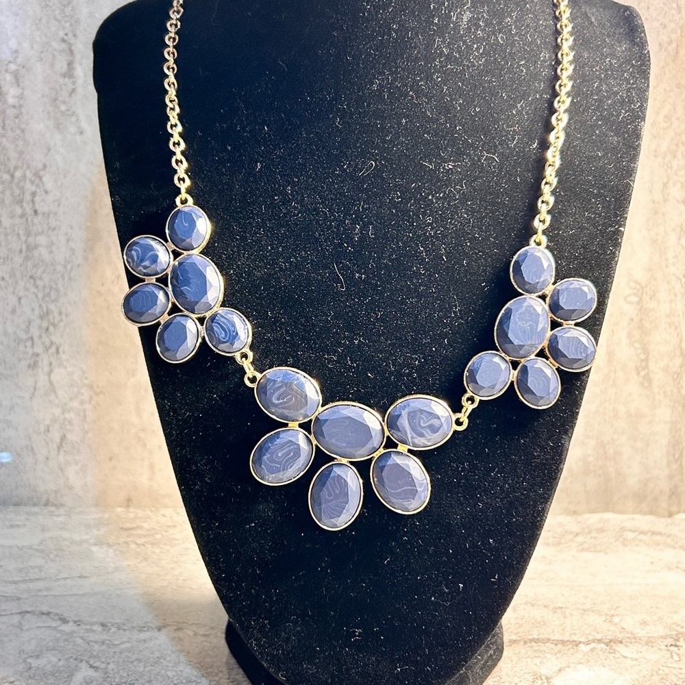 Nwt Chicos Blue Statement Necklace - image 4